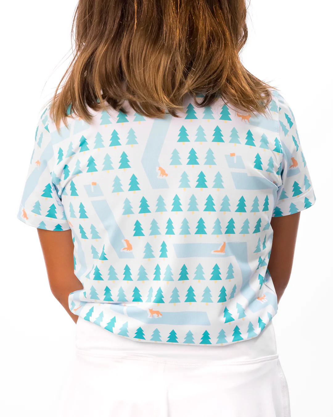 Fox Holes Girl's Polo - Image 3