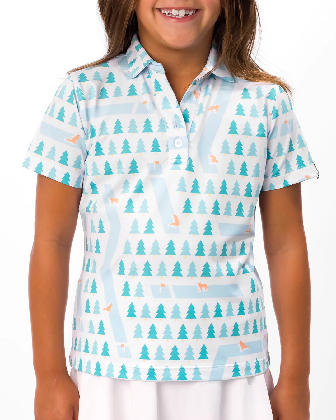 Fox Holes Girl's Polo - Image 5