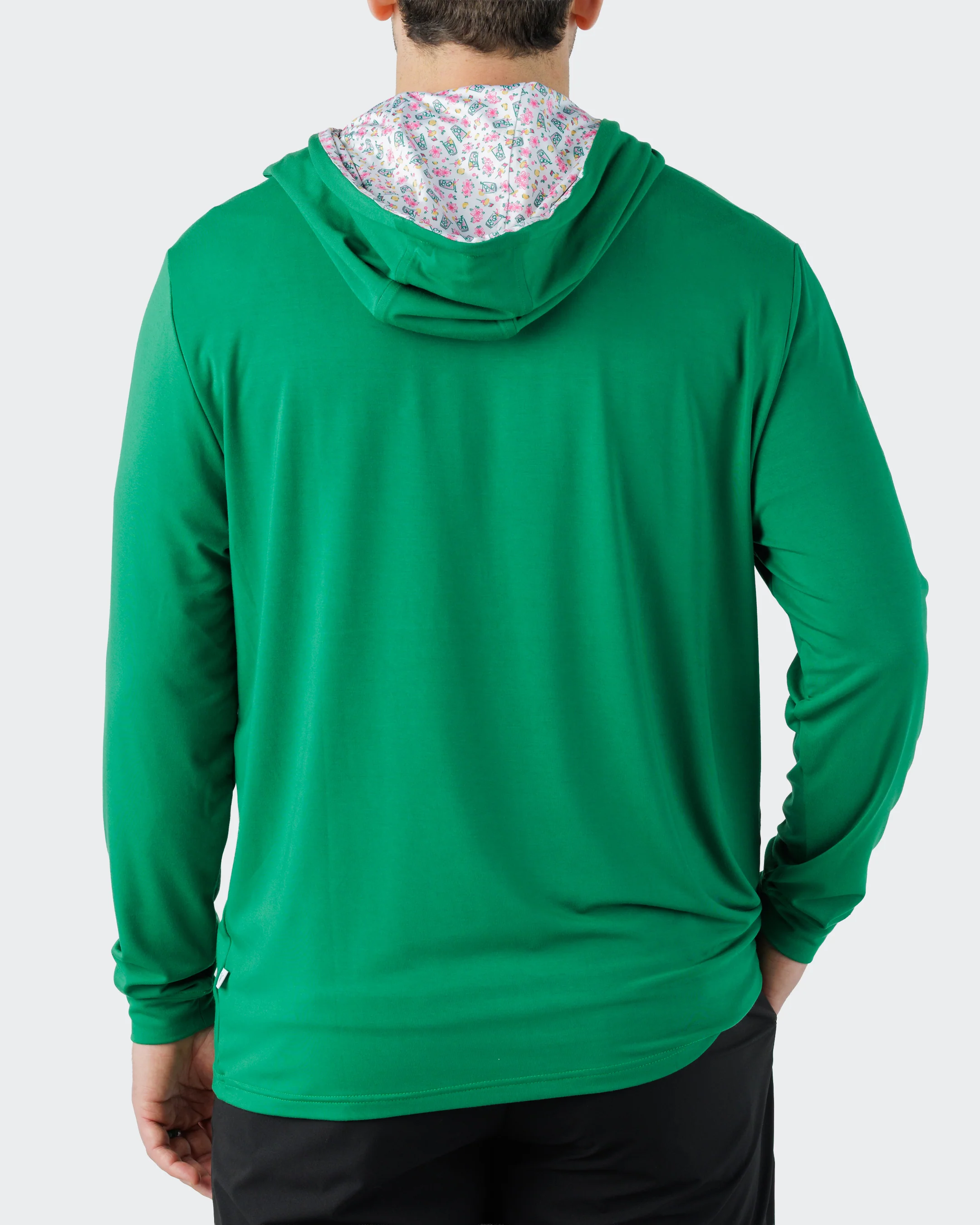LinksLuxe Men's Hoodie - Champion Green - Azalea Collection - Image 4