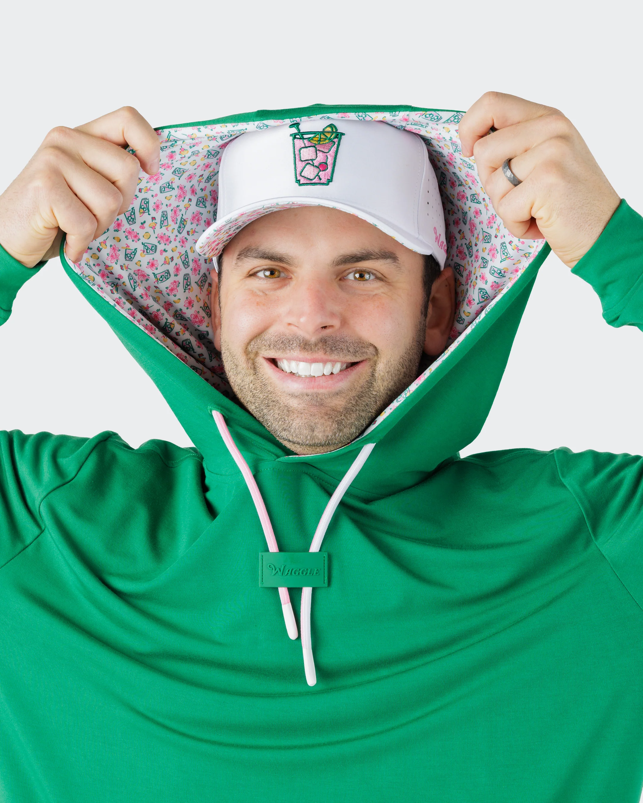 LinksLuxe Men's Hoodie - Champion Green - Azalea Collection - Image 7