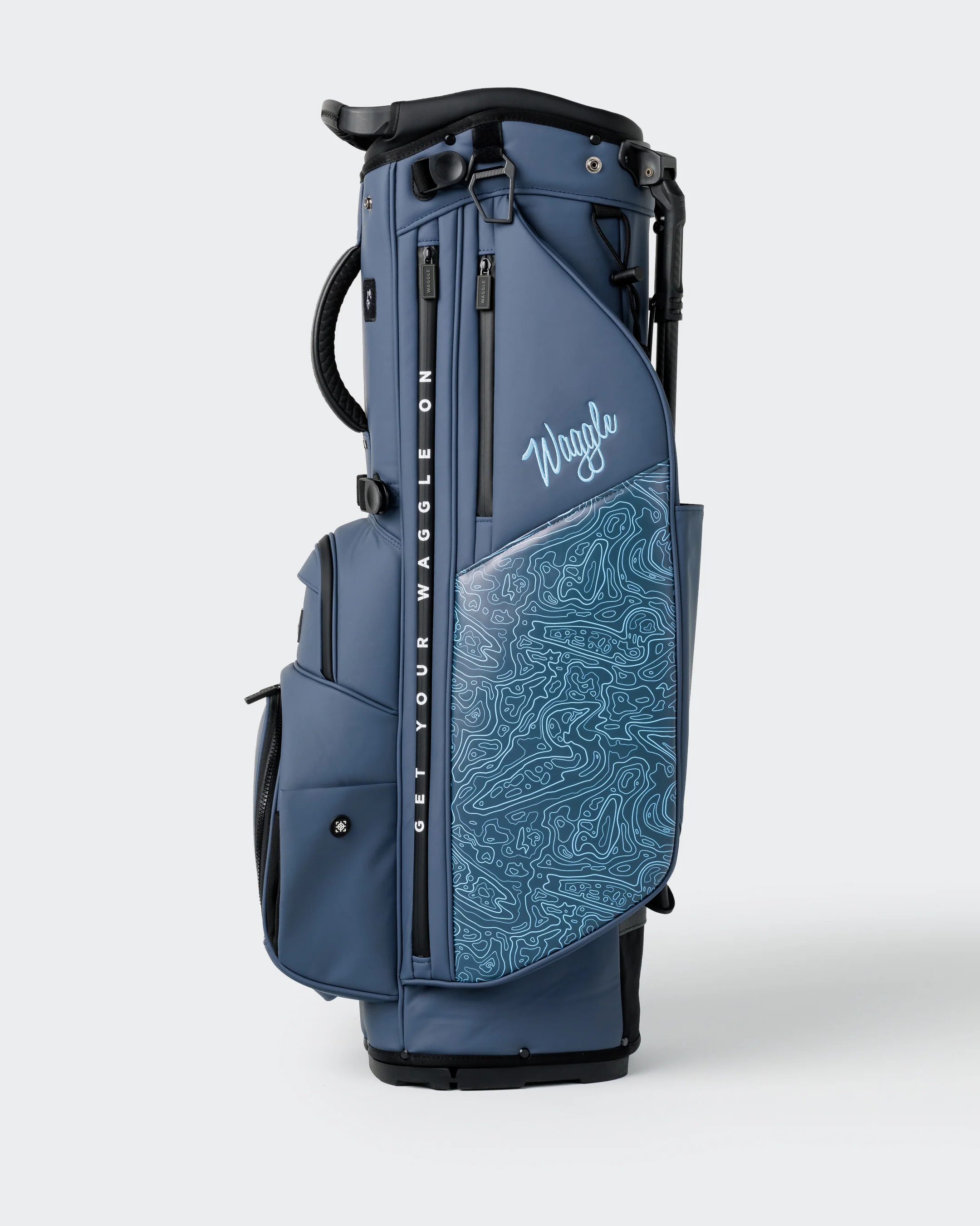 Members Hybrid Golf Bag - Loon Lake Topographic - Image 4