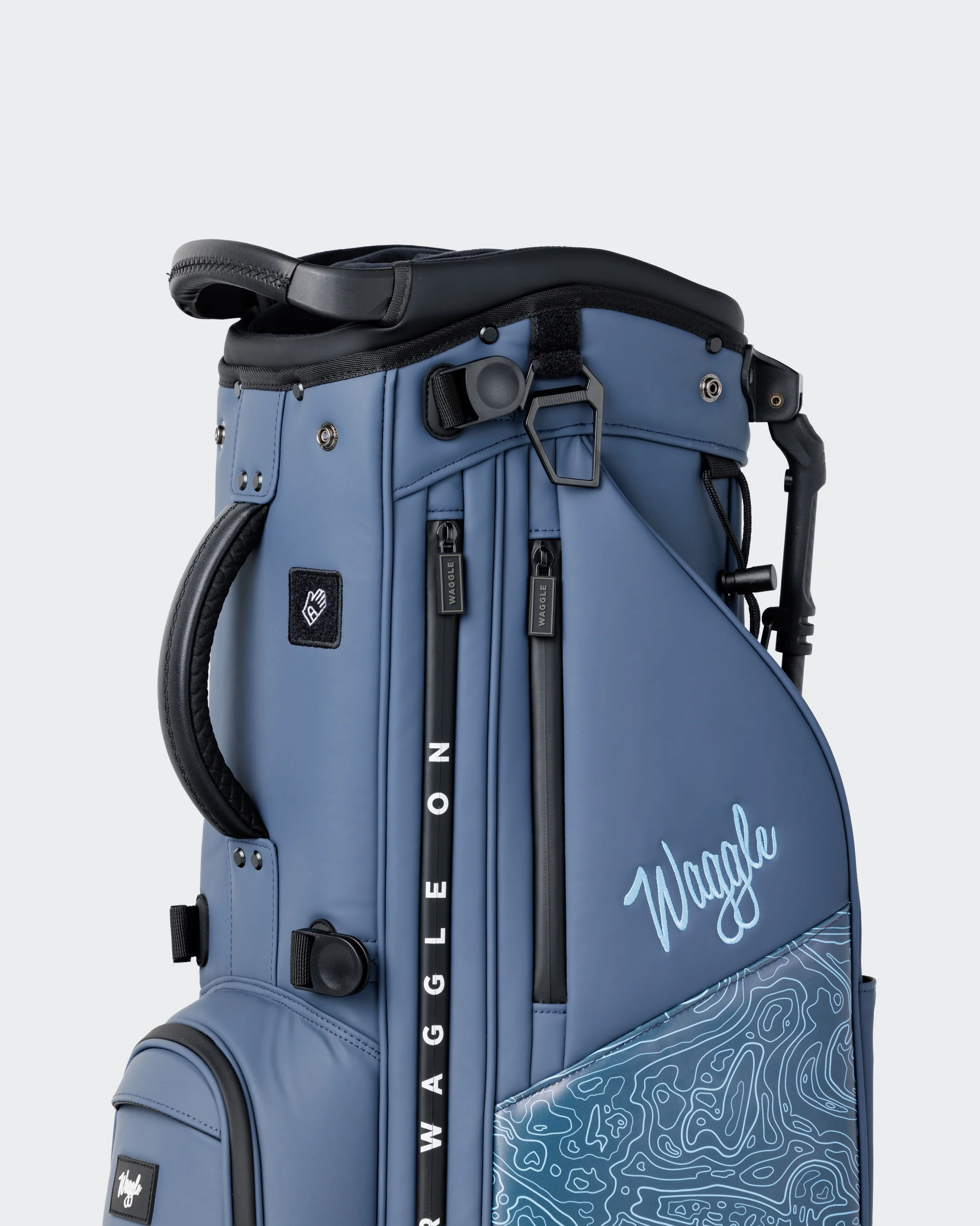Members Hybrid Golf Bag - Loon Lake Topographic - Image 6