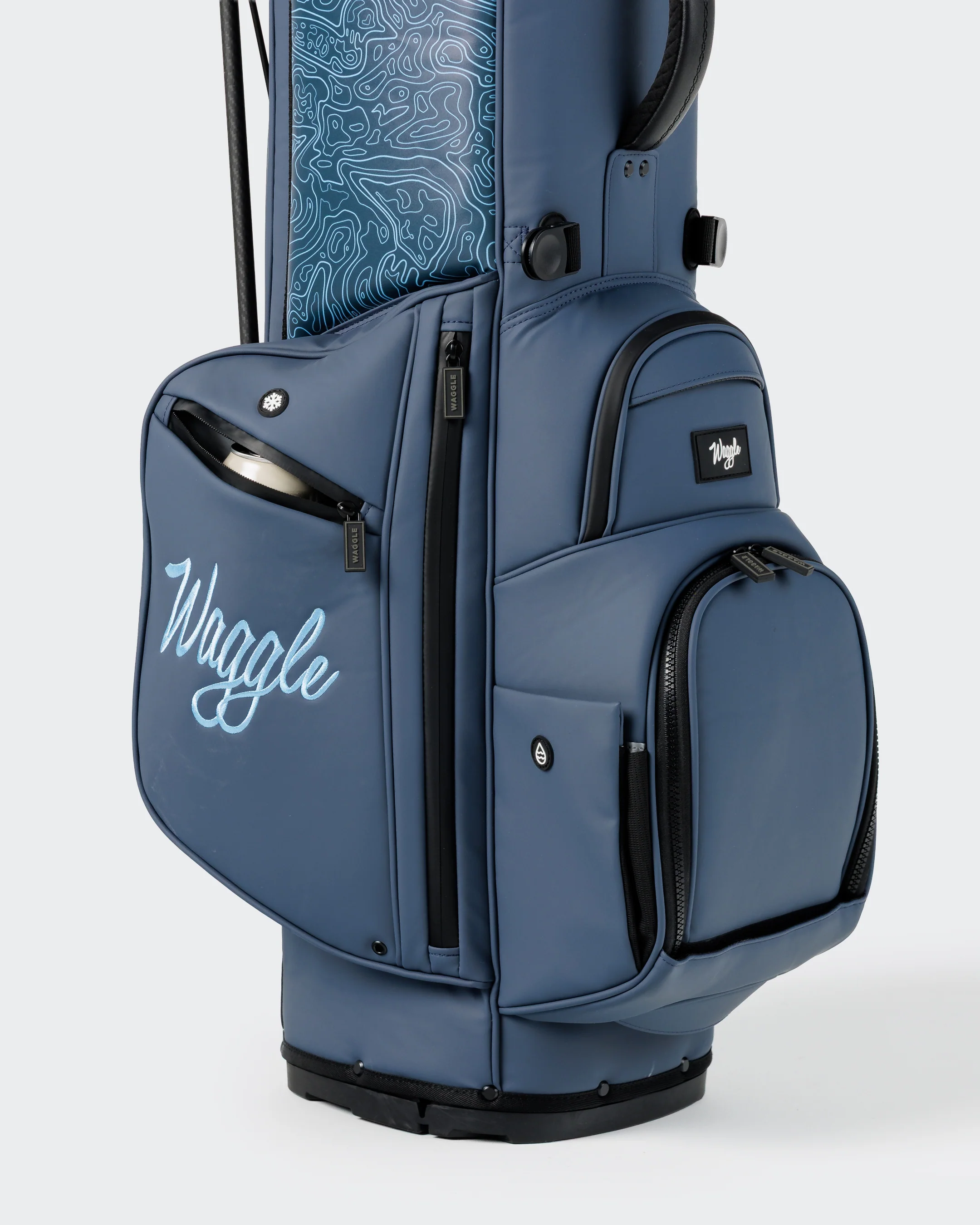 Members Hybrid Golf Bag - Loon Lake Topographic - Image 7