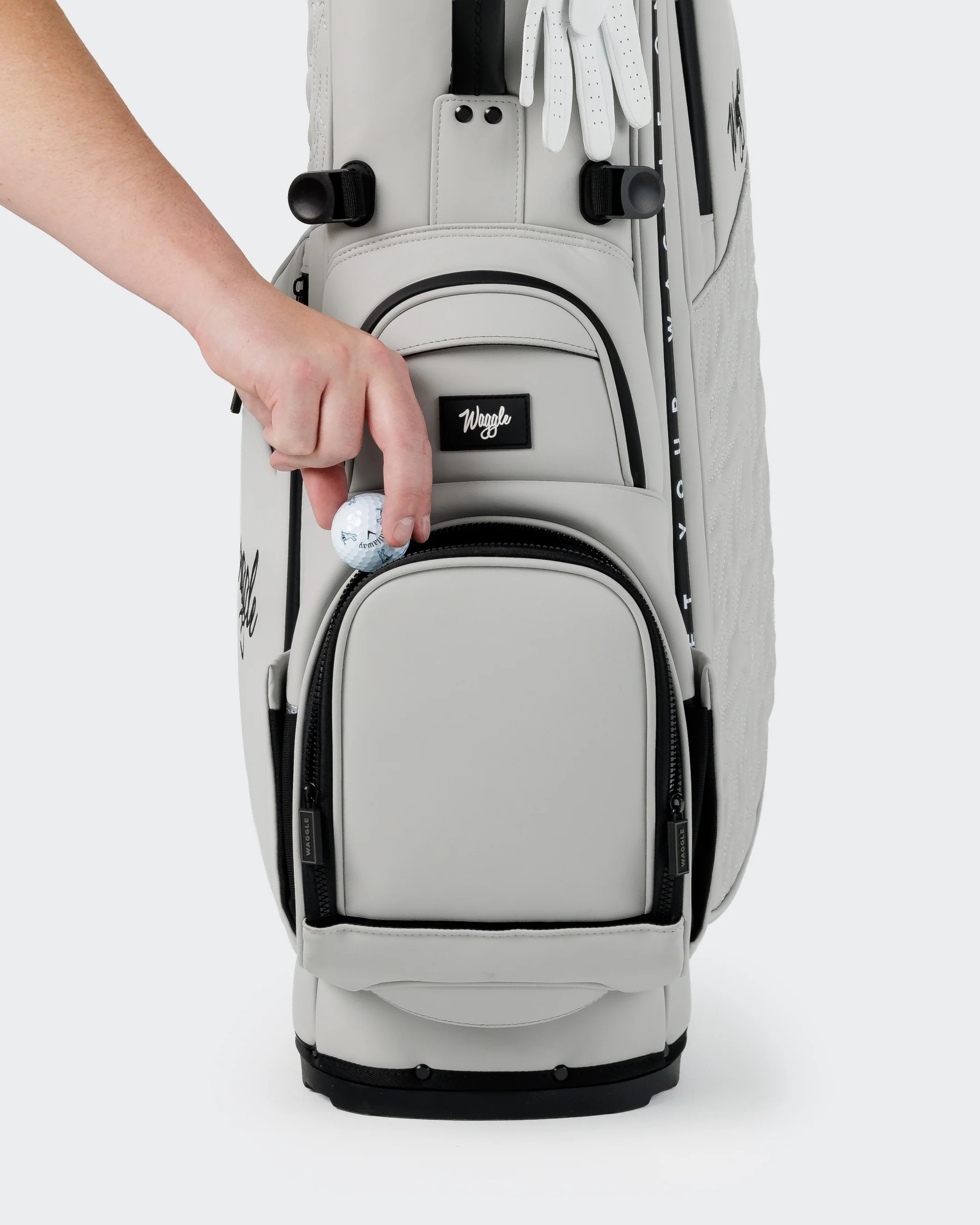 Members Hybrid Golf Bag - Stone - Image 5