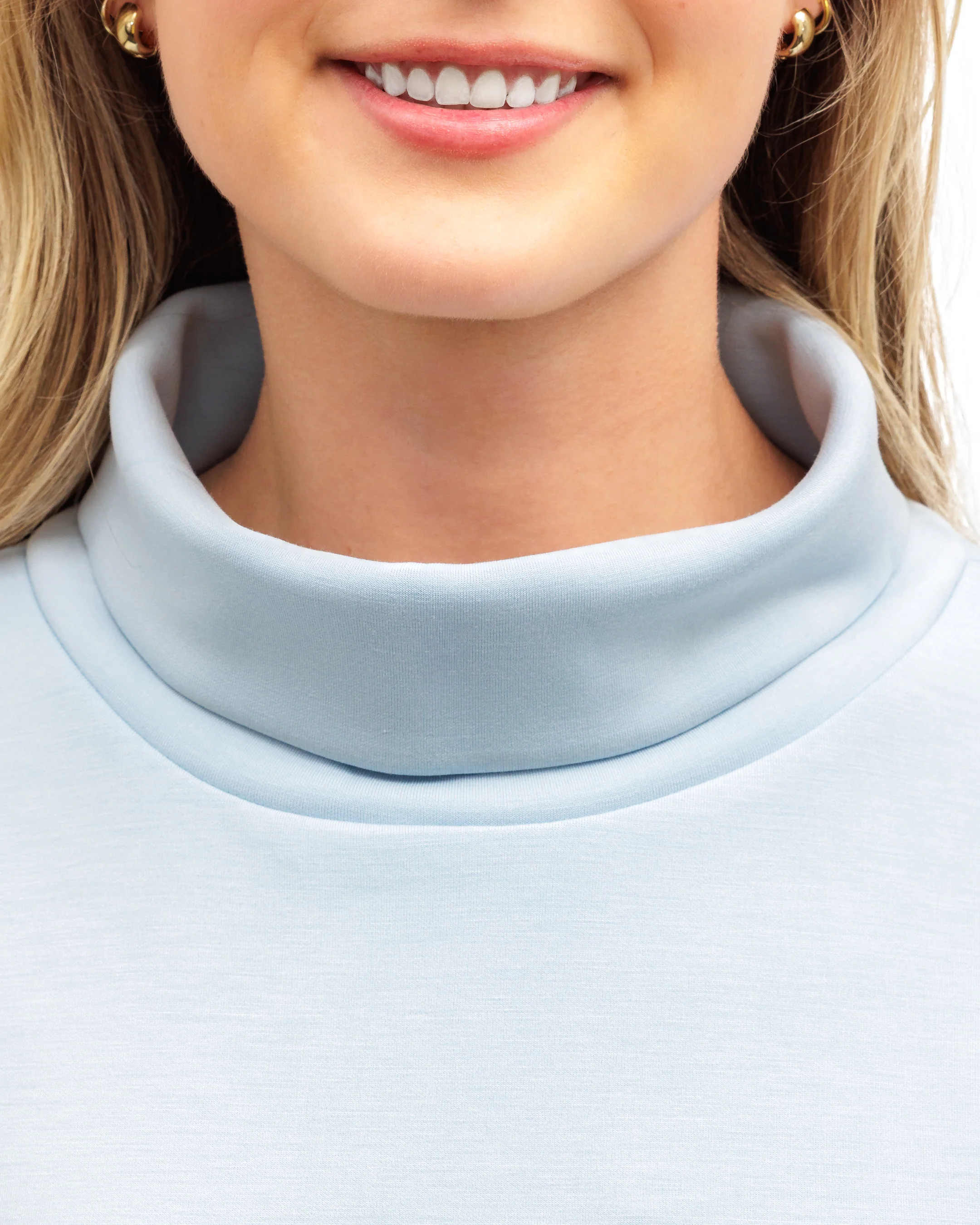 Plume Women's Funnel-Neck Sweatshirt - Breeze - Image 4