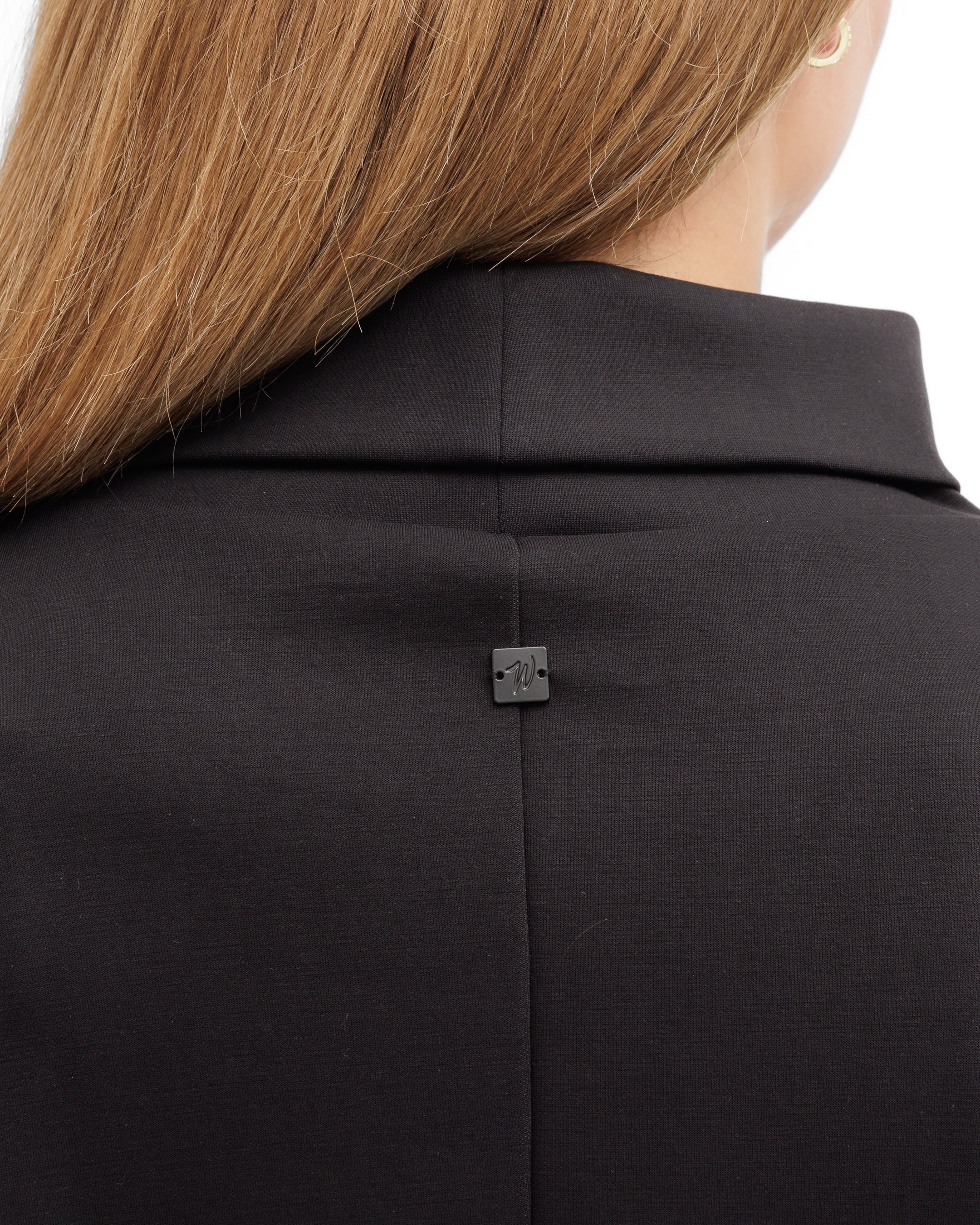 Plume Women's Funnel-Neck Sweatshirt - Onyx - Image 7