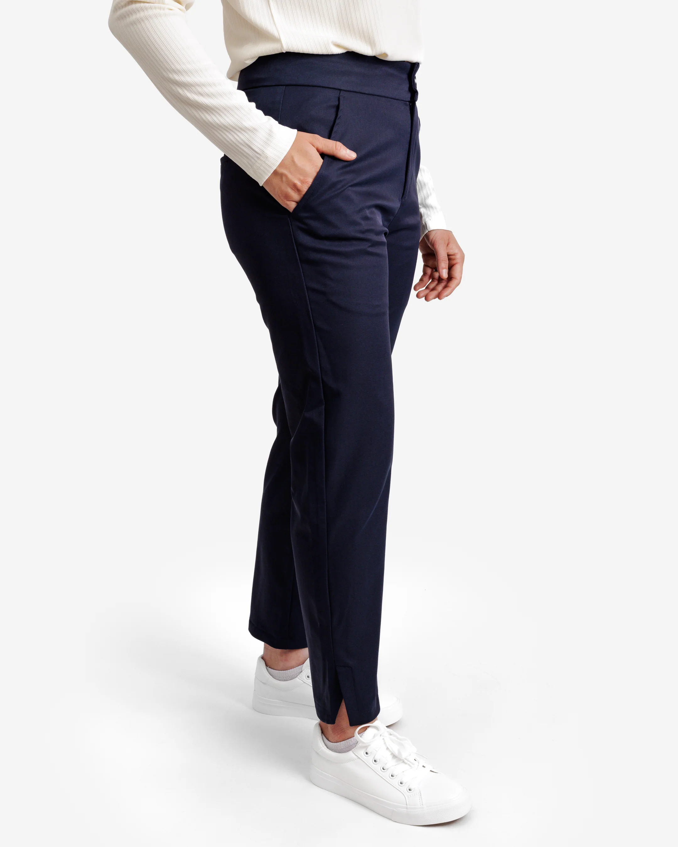 Rhythm Women's Mid-Rise Ankle Pant - Navy - Image 3