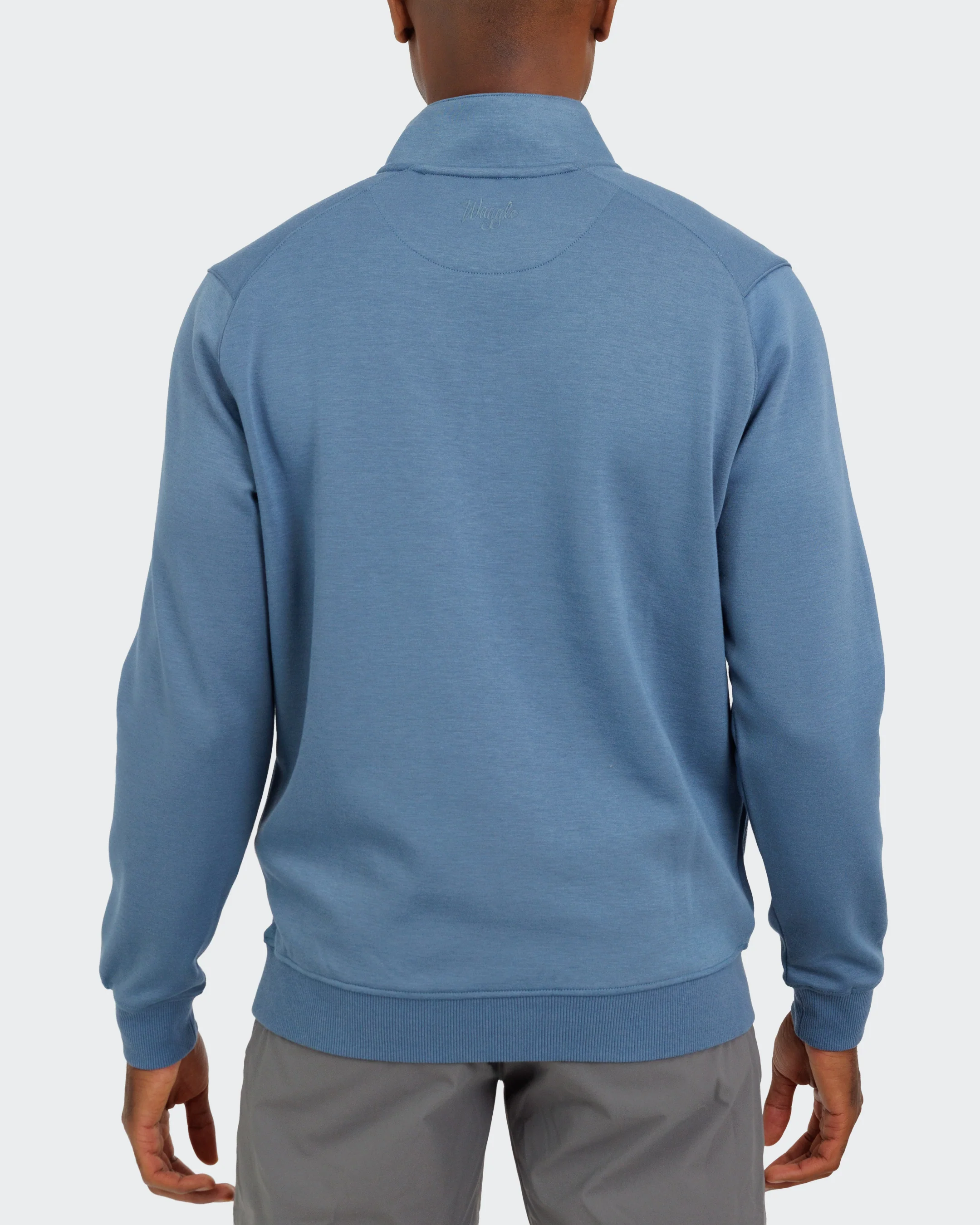 Sunday Men's Quarter Zip - Lake - Image 4