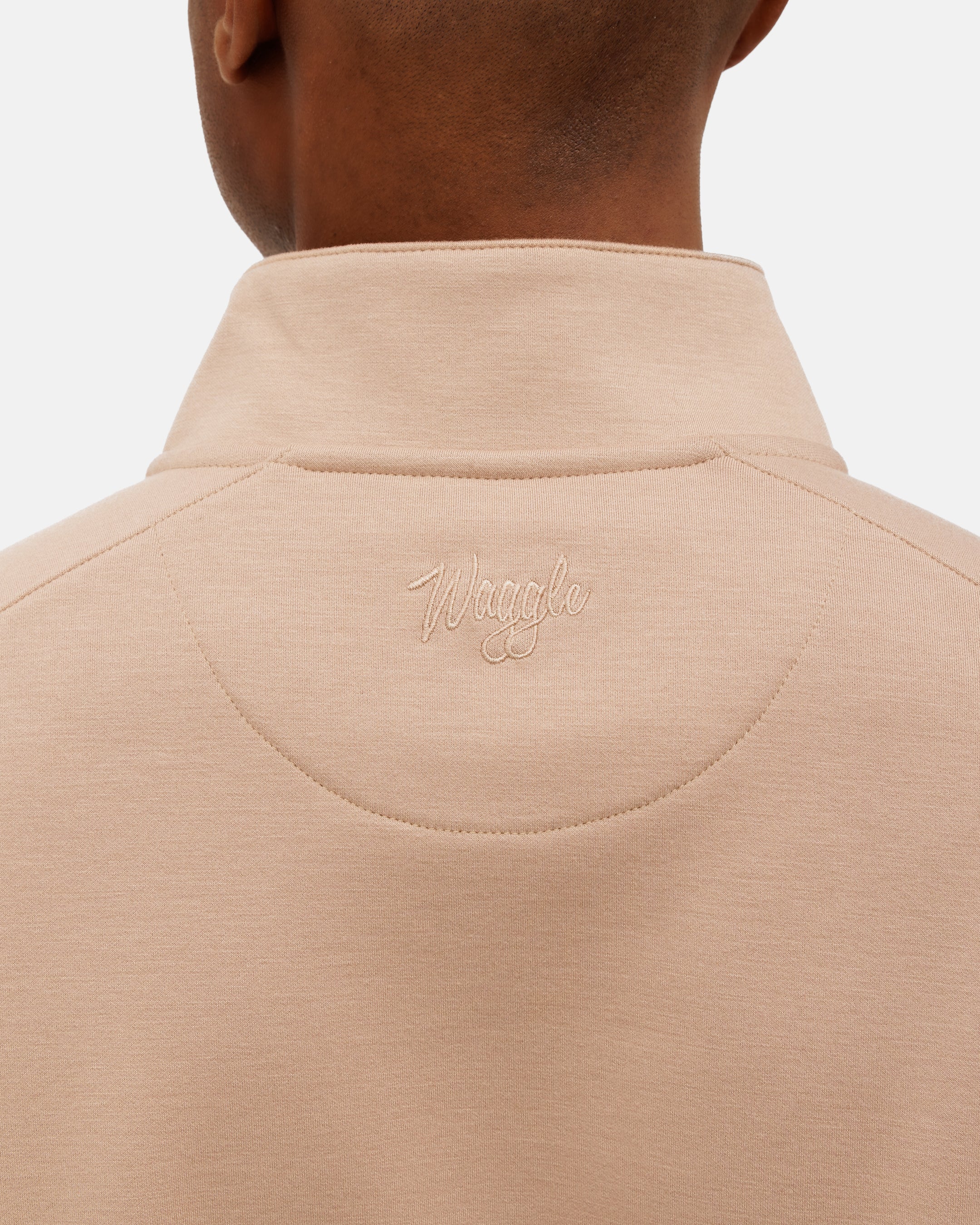 Sunday Men's Quarter Zip - Wheat - Image 5