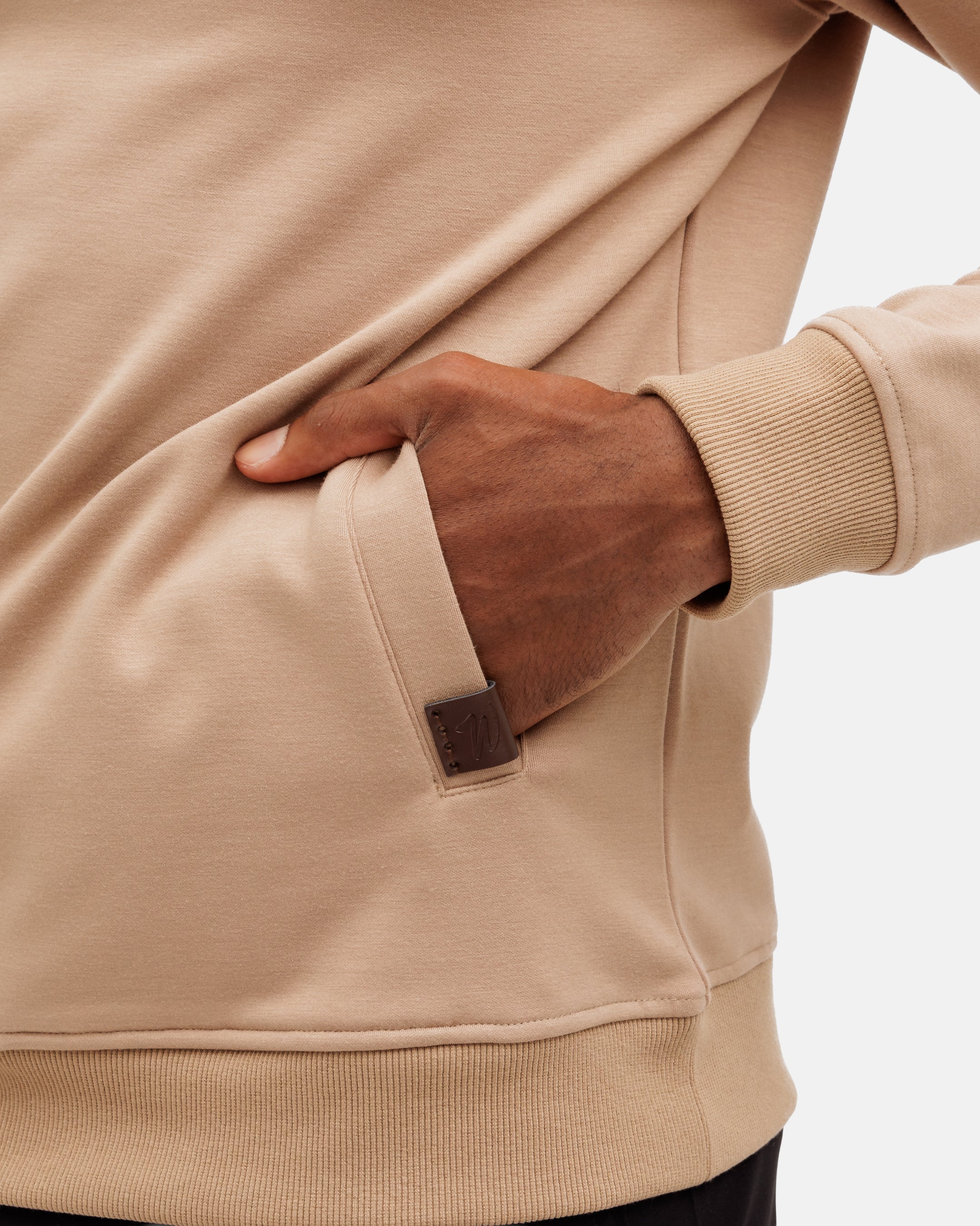 Sunday Men's Quarter Zip - Wheat - Image 6