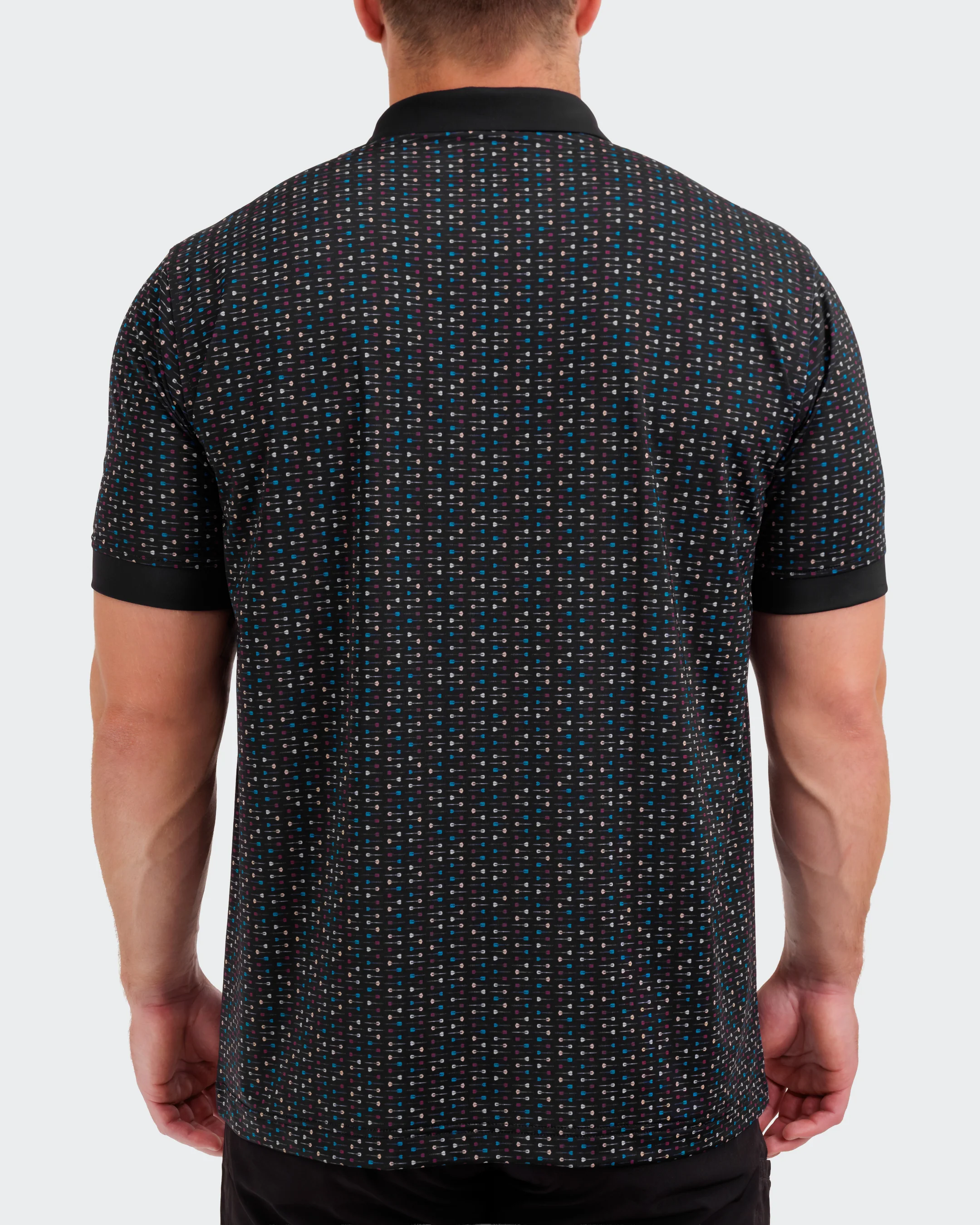 Throwing Darts Men's Polo - Image 4