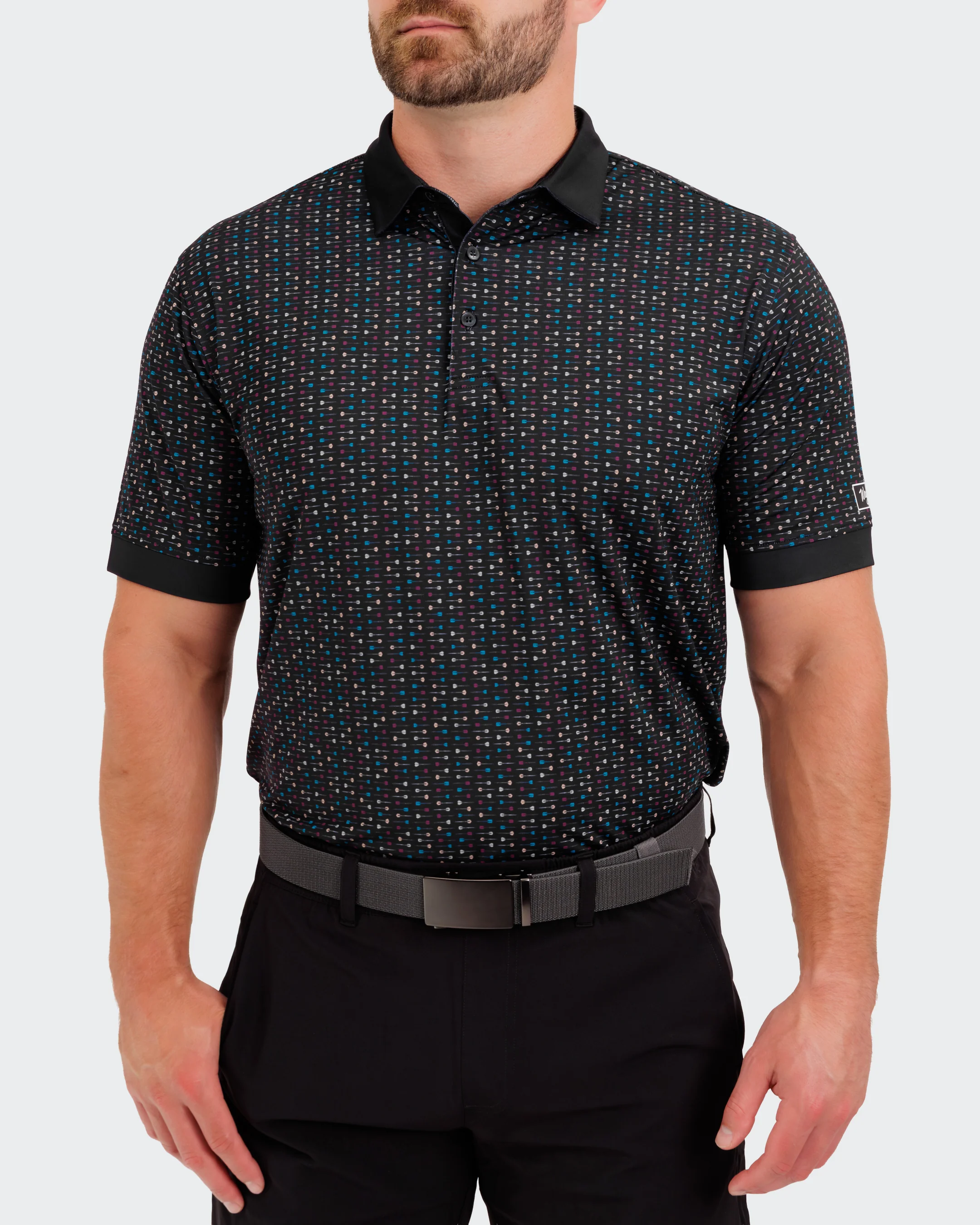 Throwing Darts Men's Polo - Image 5