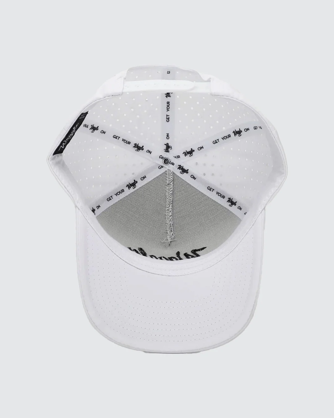 Waggle Brand Hat - White - Image 6